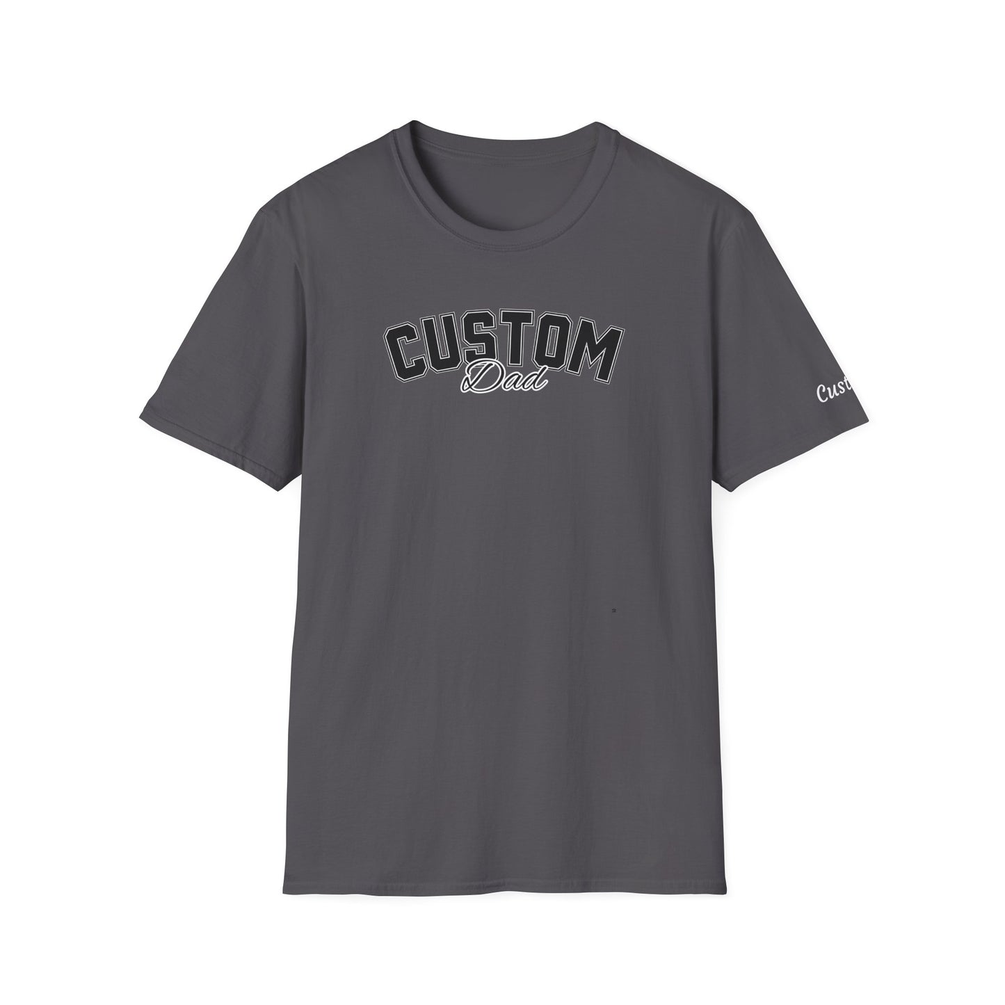 Dog dad custom breed shirt with name on sleeve