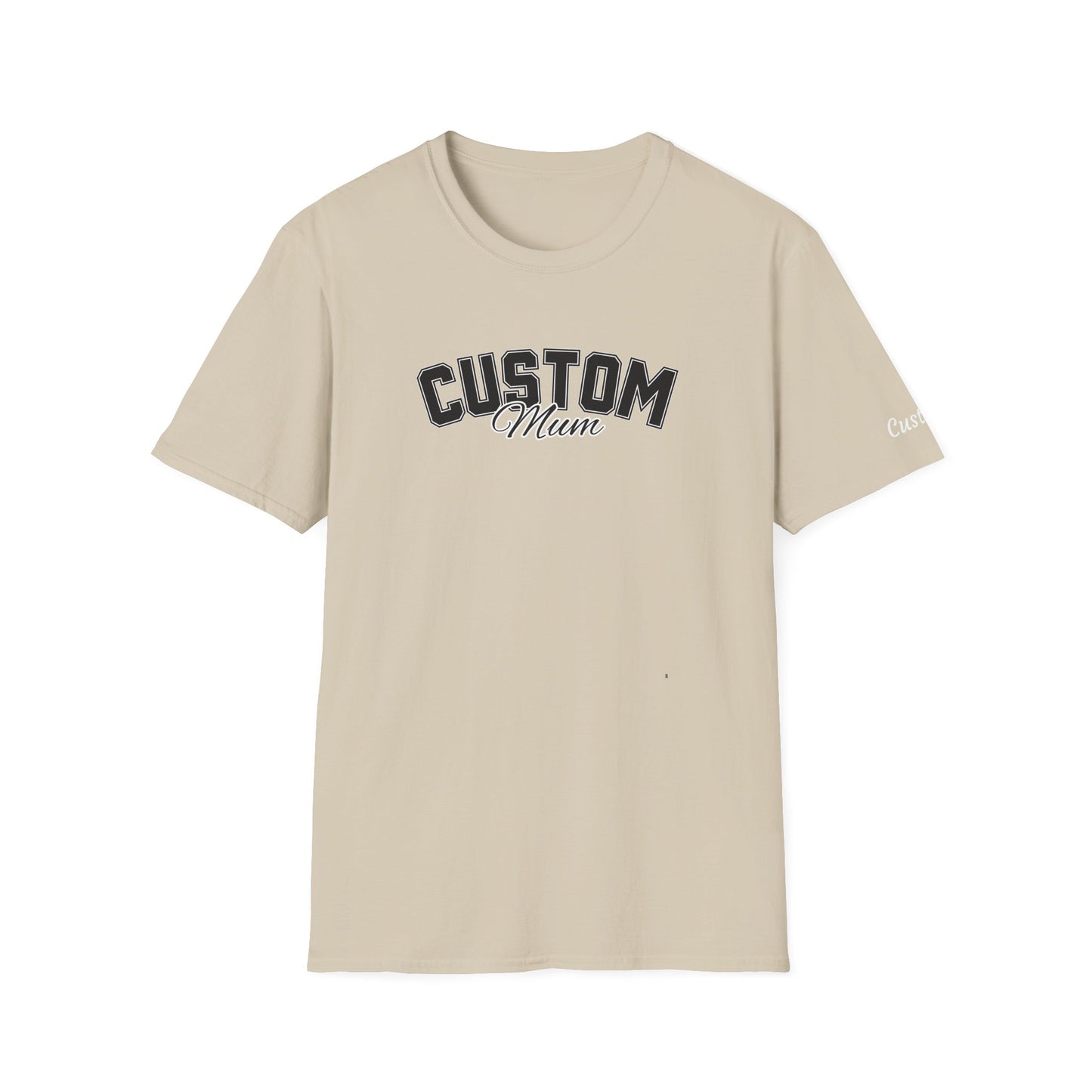 Dog mum custom breed shirt with name on sleeve