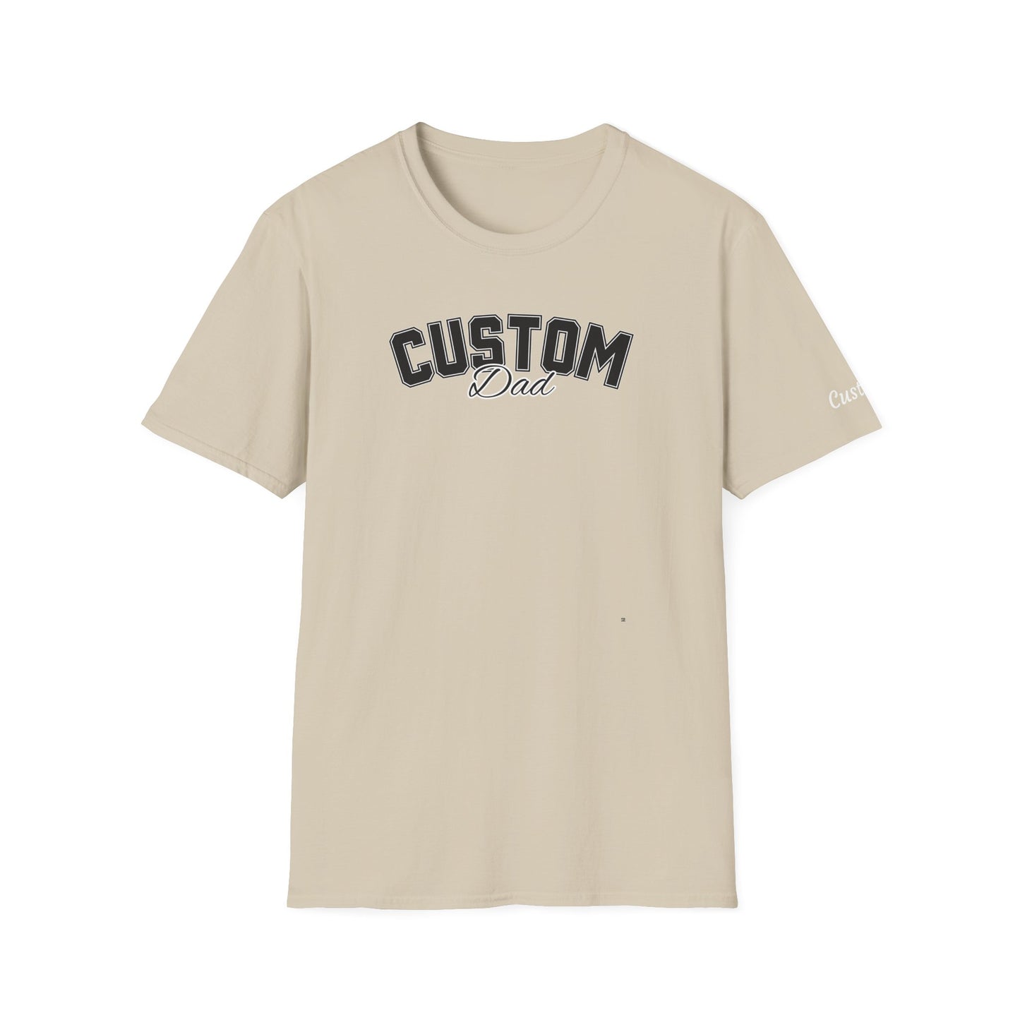 Dog dad custom breed shirt with name on sleeve