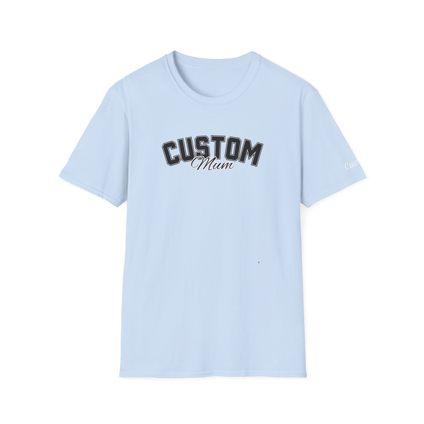 Dog mum custom breed shirt with name on sleeve