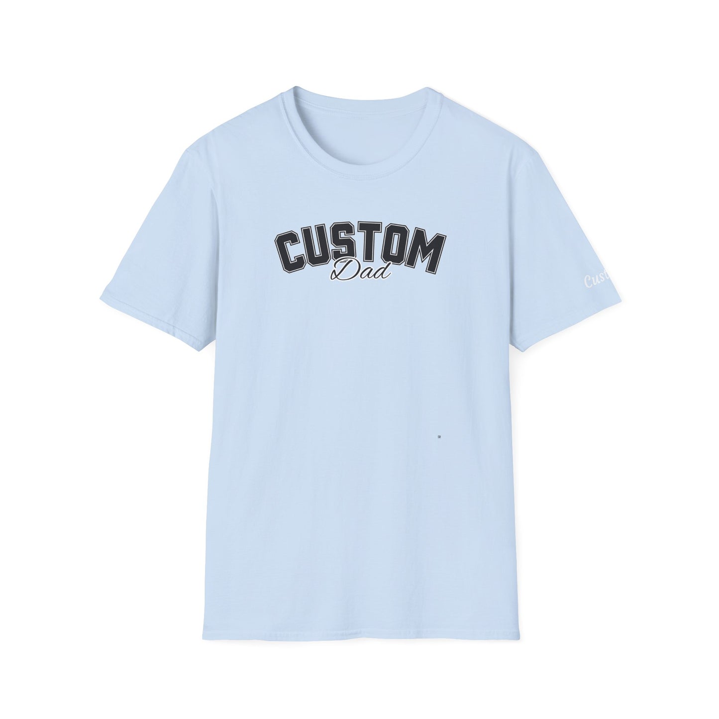 Dog dad custom breed shirt with name on sleeve
