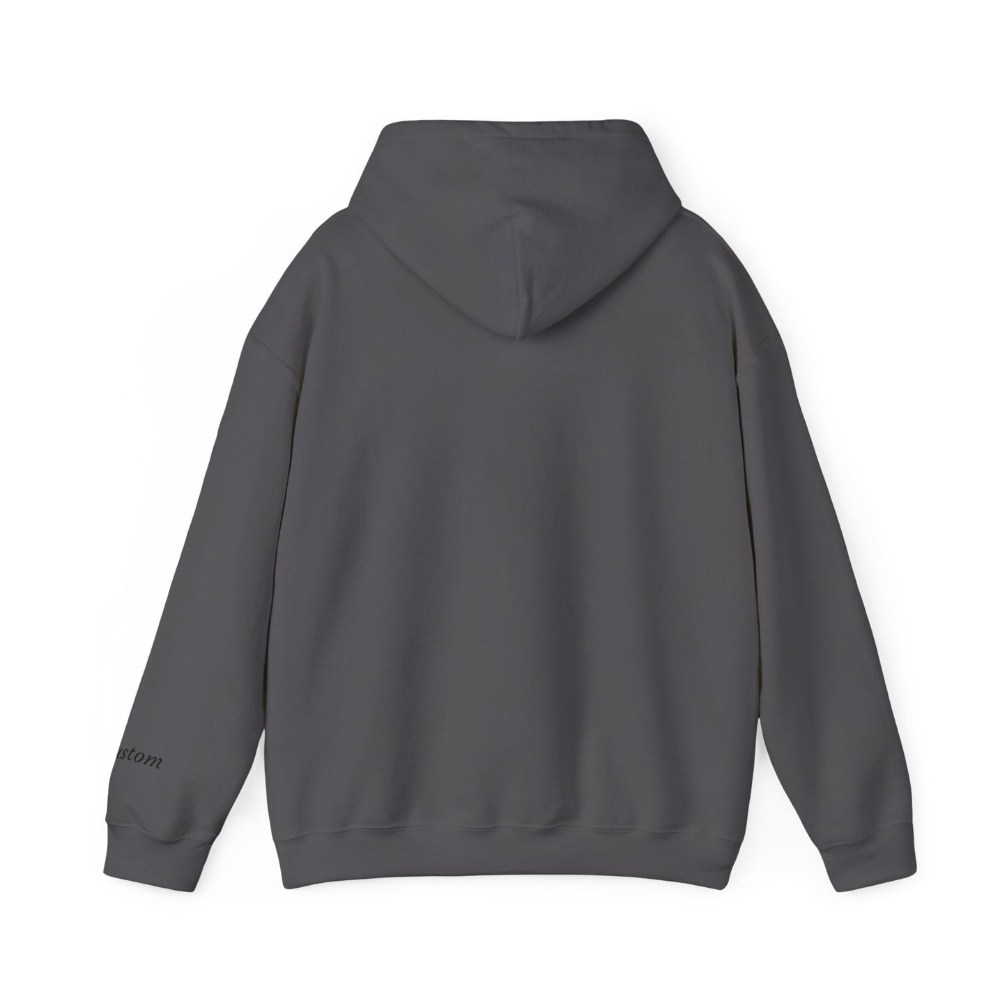 Dog breed mum hoodie with name on sleeve