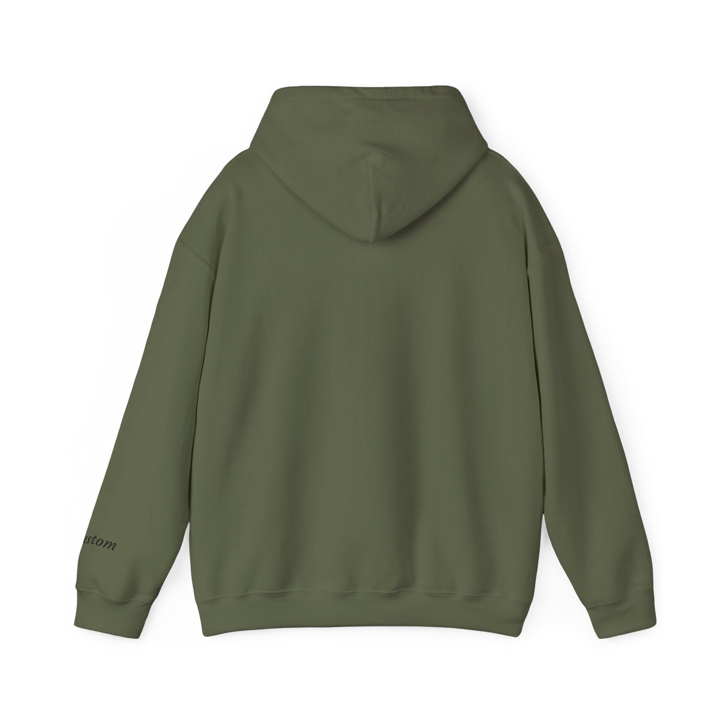 Dog breed mum hoodie with name on sleeve