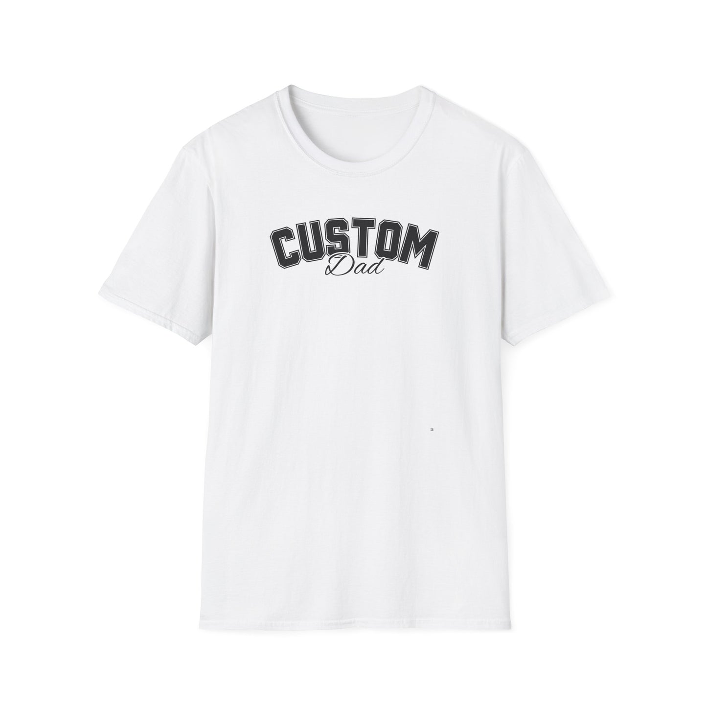 Dog dad custom breed shirt with name on sleeve