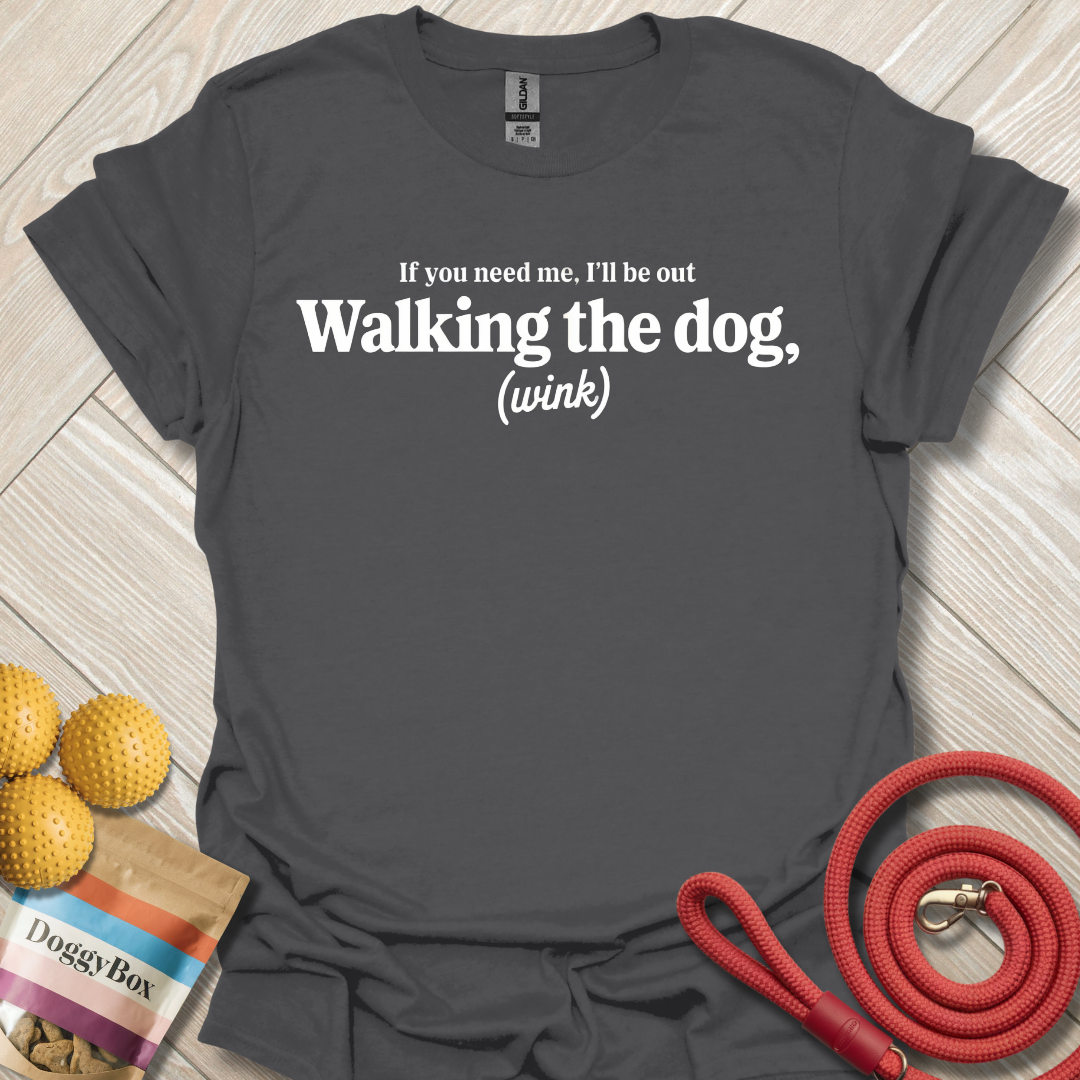 Walking the dog (Wink) T-Shirt
