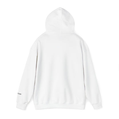 Dog breed dad hoodie with name on sleeve