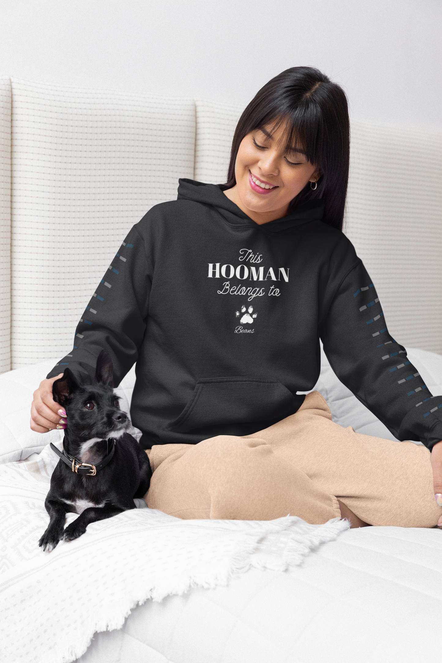 This HOOMAN belongs too hoodie with your dogs name