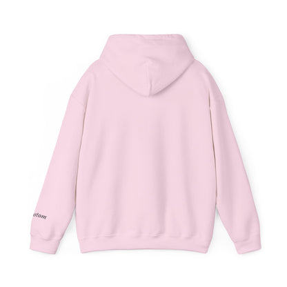 Dog breed dad hoodie with name on sleeve