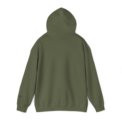 Dog breed dad hoodie with name on sleeve